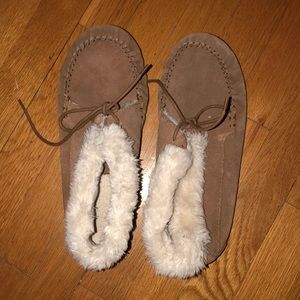 Tan Moccasins